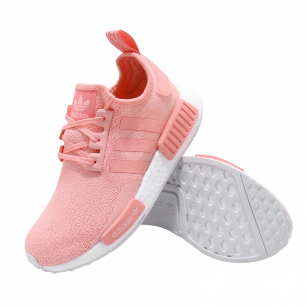 Adidas NMD R1 GS Pink White Size 4.5 Youth